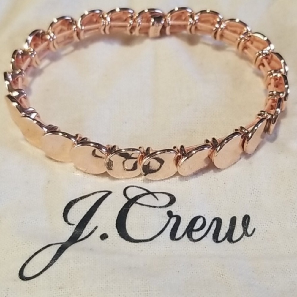 J. Crew rose gold circle bracelet